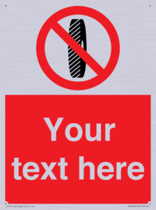 Custom Do Not Change Grinding Wheel Sign